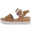 Sandal met riempjes bruin