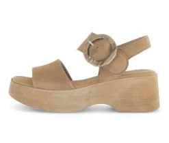 Sandal met riempjes bruin