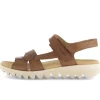 Sandal met riempjes bruin