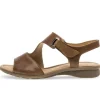 Sandal met riempjes bruin