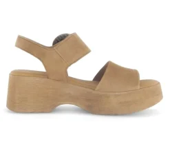 Sandal met riempjes bruin