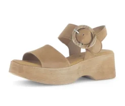 Sandal met riempjes bruin