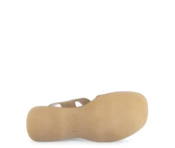 Sandal met riempjes bruin