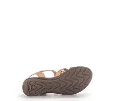 Sandal met riempjes bruin