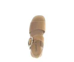 Sandal met riempjes bruin