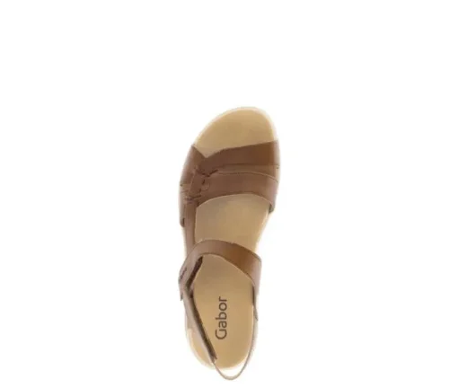 Sandal met riempjes bruin