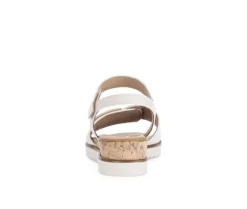 Sandal met riempjes crème