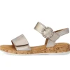 Sandal met riempjes goud