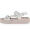 Sandal met riempjes goud