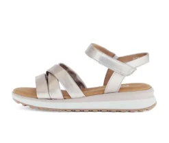 Sandal met riempjes goud