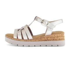 Sandal met riempjes goud