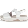 Sandal met riempjes goud