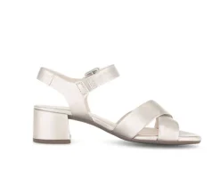 Sandal met riempjes goud