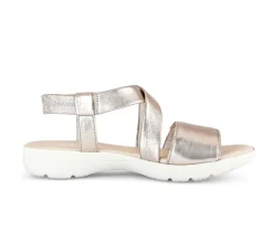 Sandal met riempjes goud