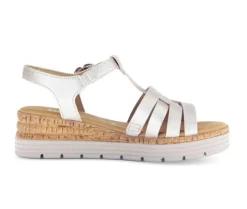 Sandal met riempjes goud