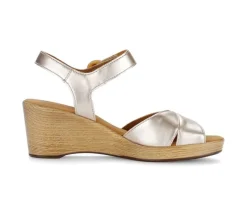 Sandal met riempjes goud