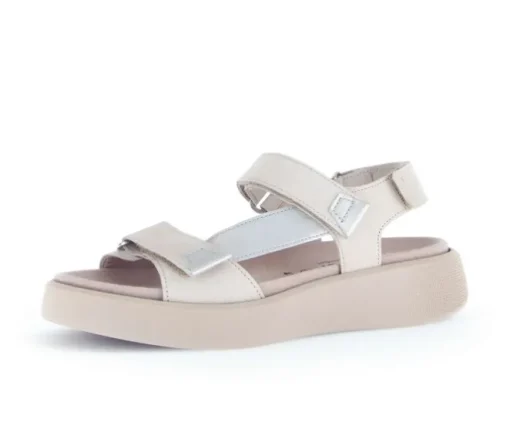 Sandal met riempjes goud