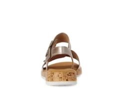 Sandal met riempjes goud