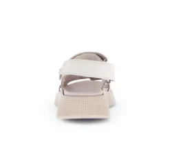 Sandal met riempjes goud