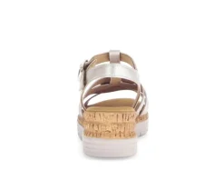 Sandal met riempjes goud