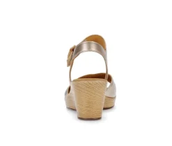 Sandal met riempjes goud