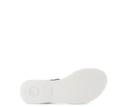 Sandal met riempjes goud