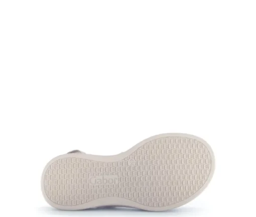 Sandal met riempjes goud