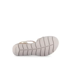 Sandal met riempjes goud