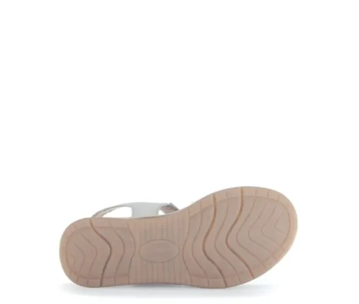 Sandal met riempjes goud
