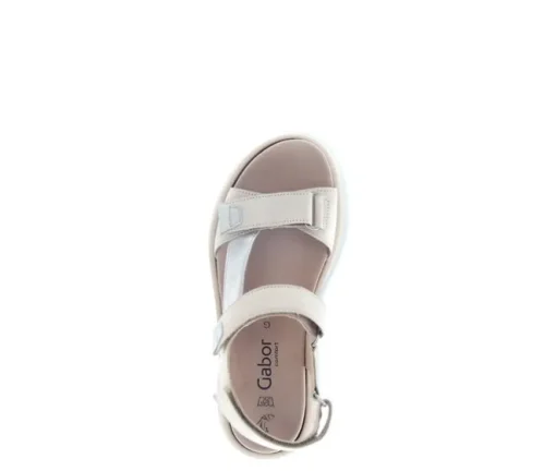 Sandal met riempjes goud