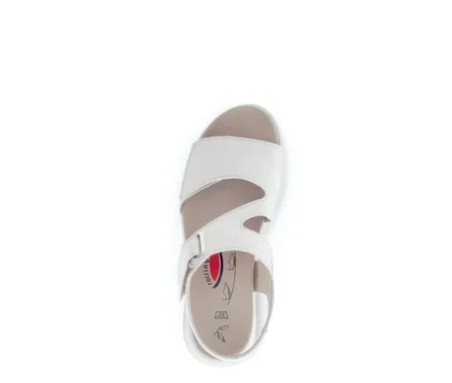 Sandal met riempjes goud