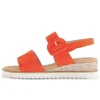 Sandal met riempjes oranje
