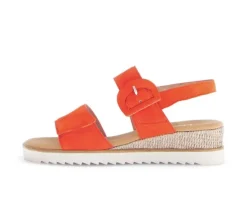 Sandal met riempjes oranje