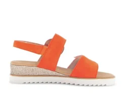 Sandal met riempjes oranje