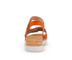 Sandal met riempjes oranje