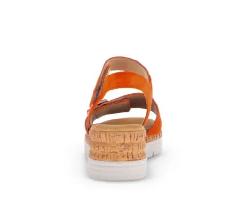 Sandal met riempjes oranje