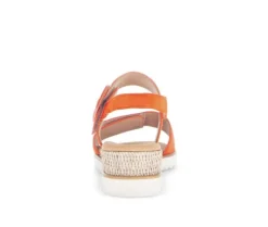 Sandal met riempjes oranje