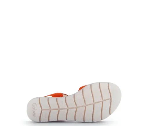 Sandal met riempjes oranje