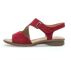 Sandal met riempjes rood