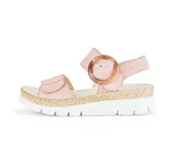 Sandal met riempjes rose