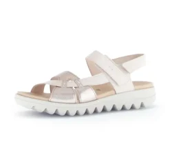 Sandal met riempjes rose