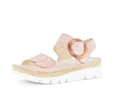 Sandal met riempjes rose