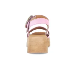 Sandal met riempjes rose