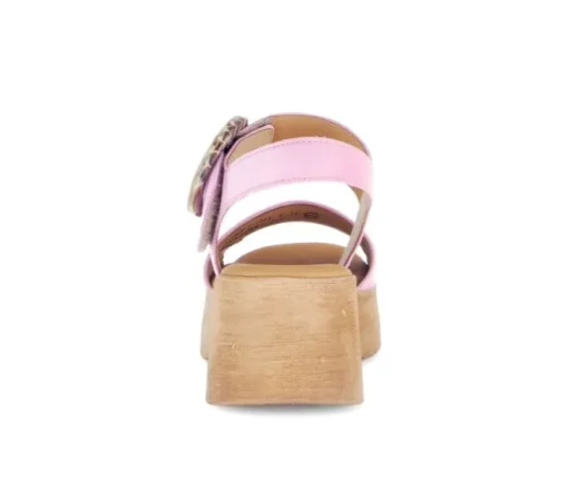 Sandal met riempjes rose