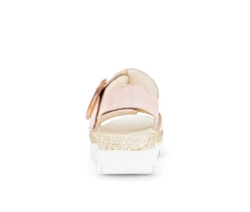 Sandal met riempjes rose