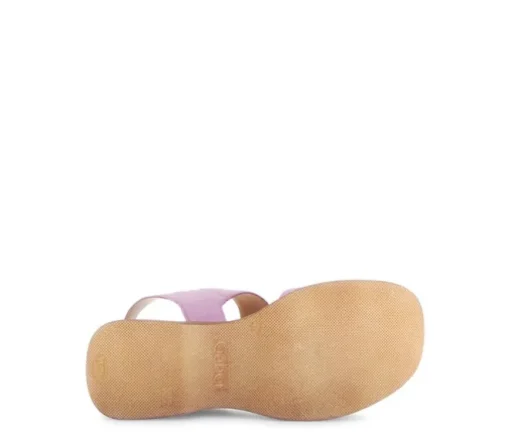Sandal met riempjes rose