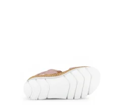 Sandal met riempjes rose