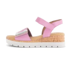 Sandal met riempjes roze