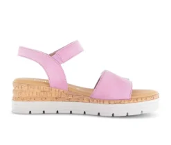 Sandal met riempjes roze
