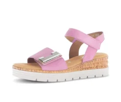 Sandal met riempjes roze